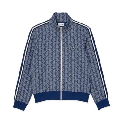 LACOSTE Monogram Jacquard Truck Jacket "Blue"