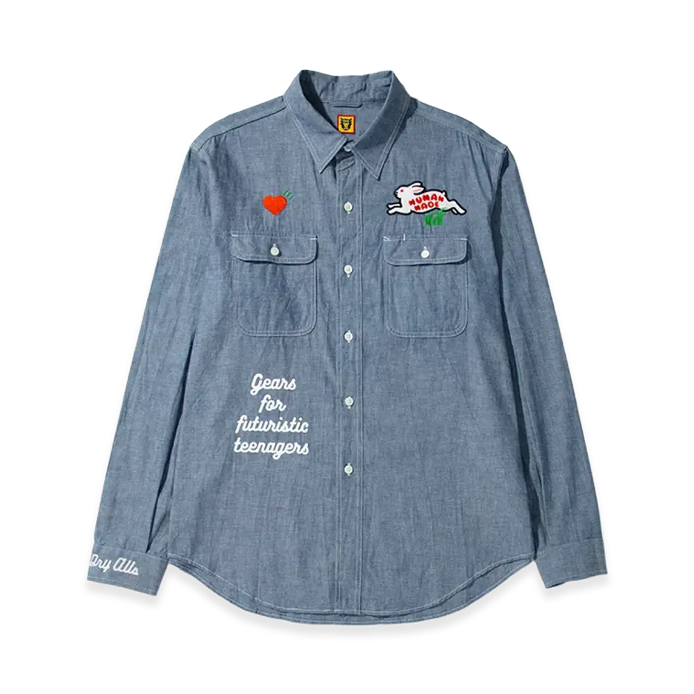 HUMAN MADE Chambray Shirt "Blue"
