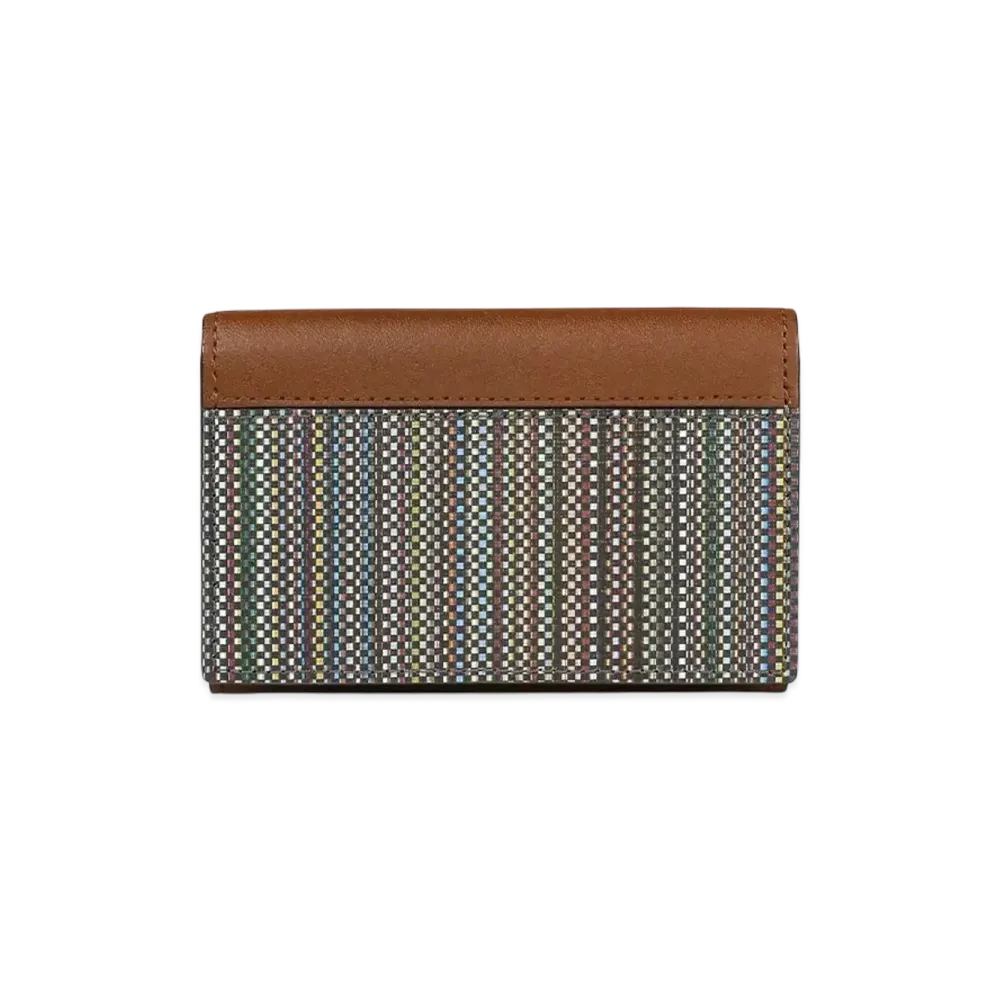 Paul Smith Coated Canvas Business Card Holder "Multi"