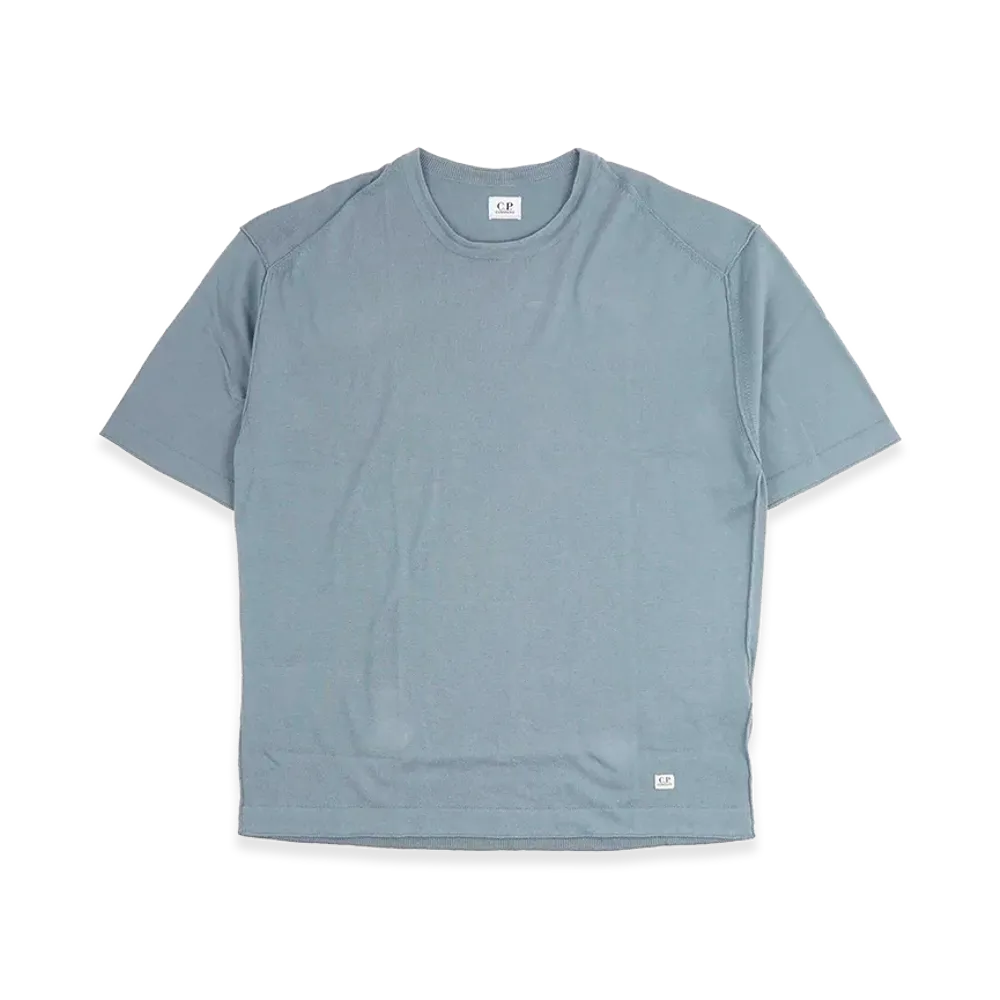 C.P. Company Short-Sleeved Knitted T-Shirt "Gray"