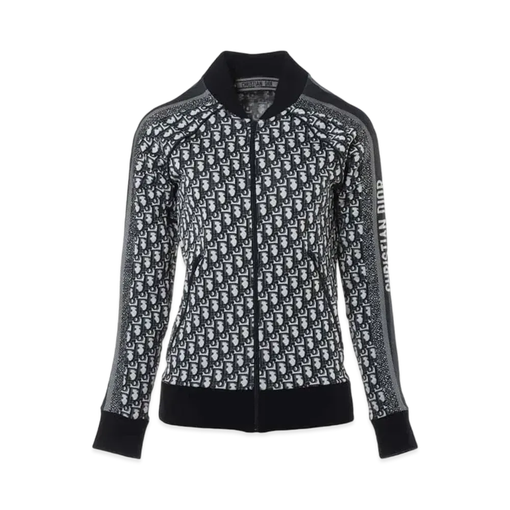 Dior Oblique Zip Up Blouson "Navy"