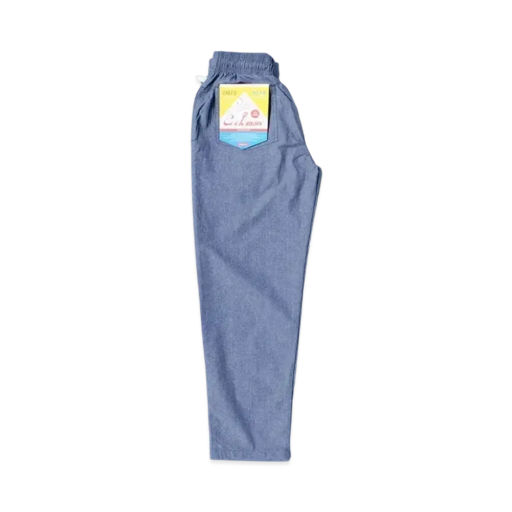 COOKMAN Chef Pants Chambray "Light/Blue"