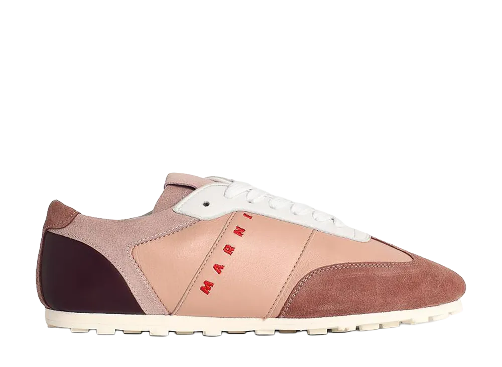 MARNI Women's Leather Sneaker With Logo "Pink"