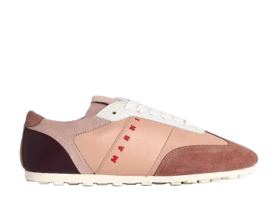 MARNI Women's Leather Sneaker With Logo "Pink"