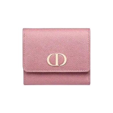 Dior 30 Montaigne Lotus Wallet Grained Calfskin "Lavender"