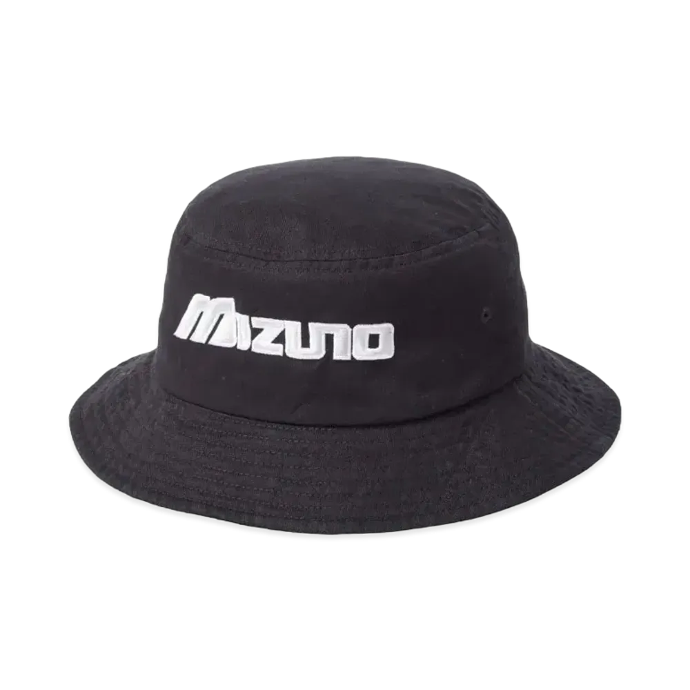 MIZUNO x New Vintage Golf Classic Logo Print Embroidery Bucket Hat "Black"