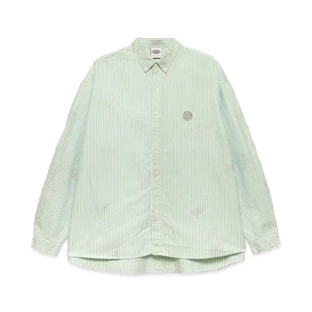 Paragraph Metal Logo Oxford Shirt "Green"