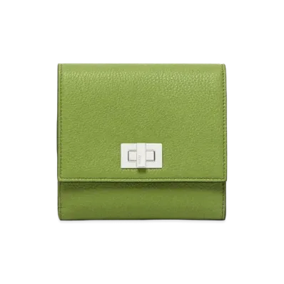 FENDI Wallet Leather "Green"
