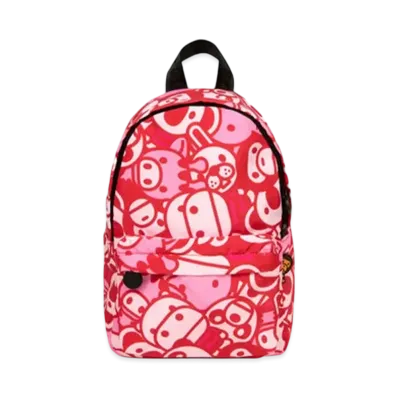 A BATHING APE All Friends Mini Backpack "Pink"