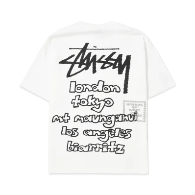 Stussy x Always Do What You Should Do World Tour Tee "White"