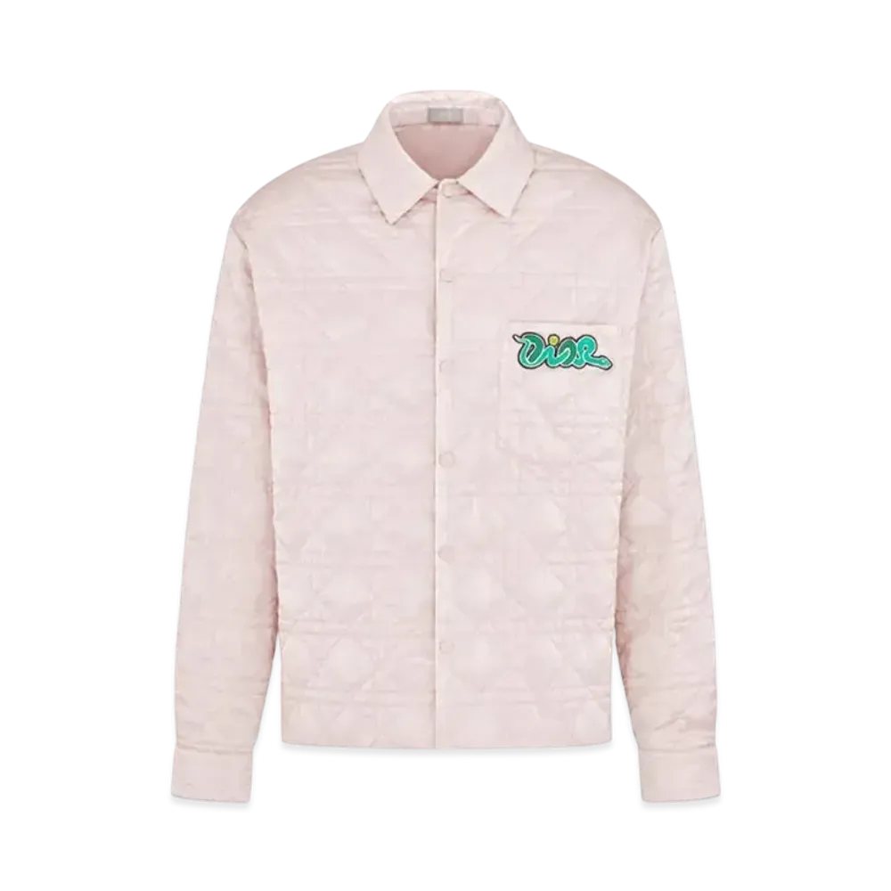 Dior x KAWS Overshirt Technical Satin "Pink"