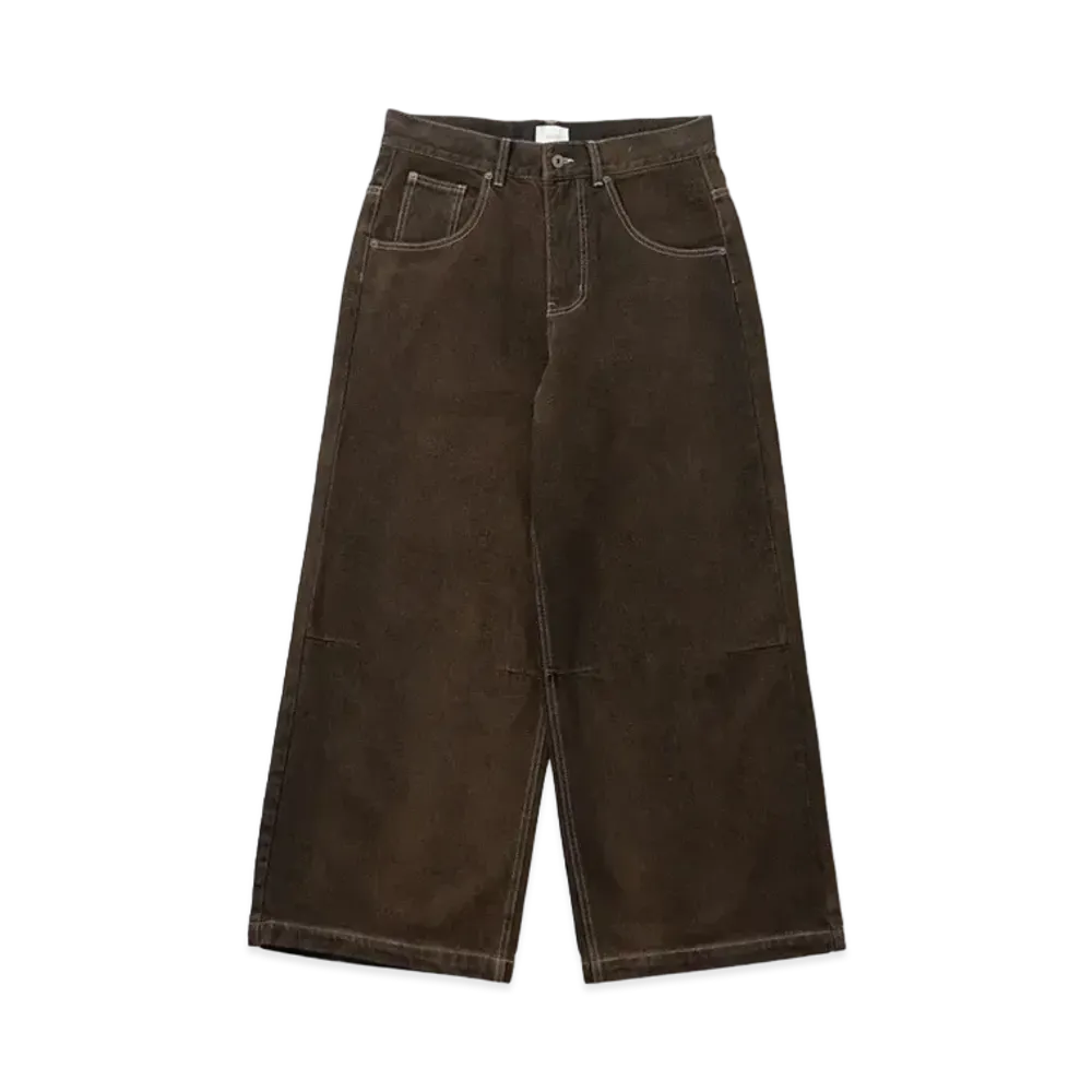 BLESS U BU Wash Buggy Denim "Dark Brown"