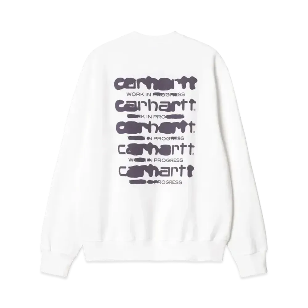 Carhartt Ink Bleed Sweat "White/Tyrian"