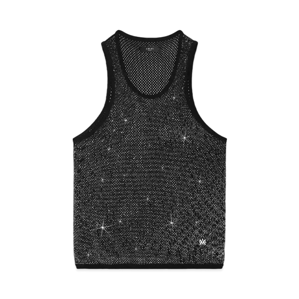 AMIRI Crystal Tank Top "Black"