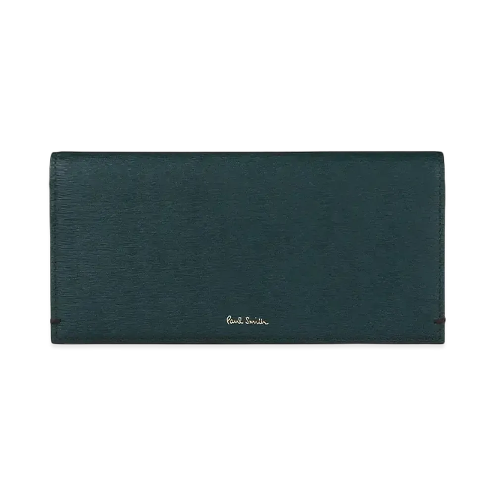 Paul Smith Colored Edge AW24 Long Wallet "Green"