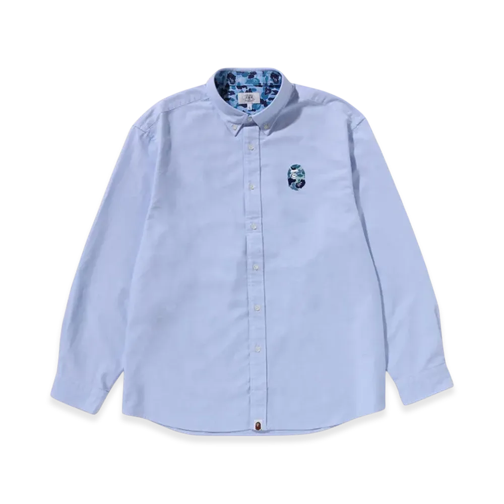 A BATHING APE ABC Camo One Point Shirt "Sax"