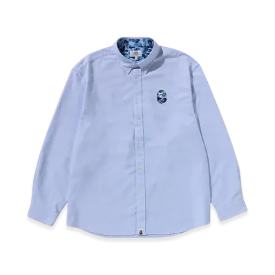 A BATHING APE ABC Camo One Point Shirt "Sax"