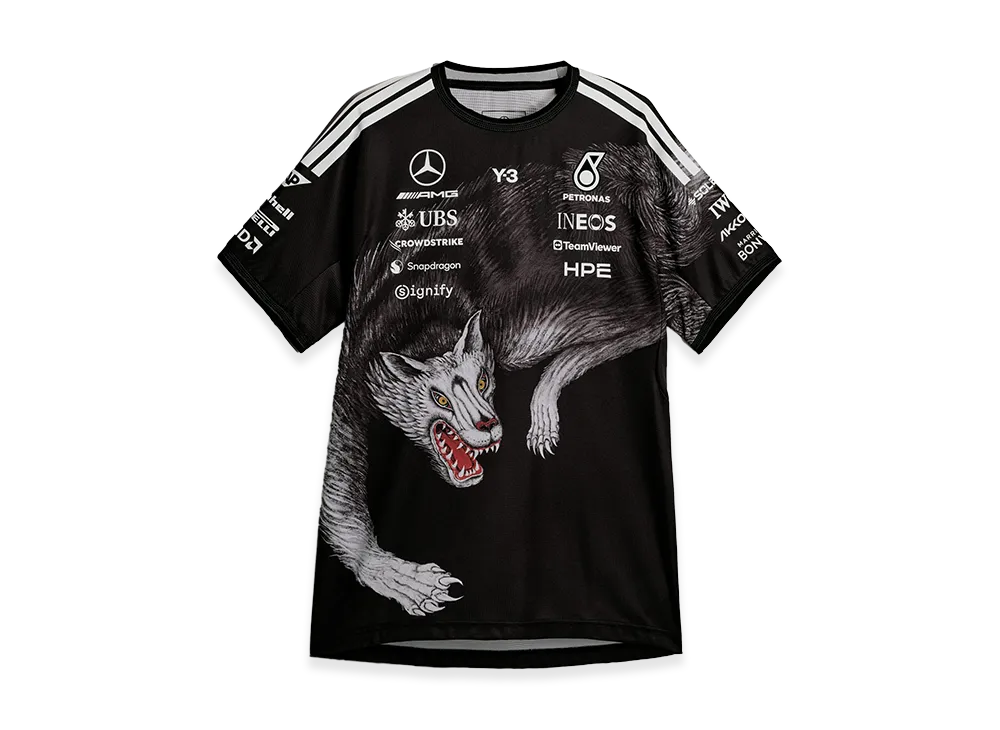 Y-3 x Mercedes AMG Petronas Formula 1 Team Driver Short Sleeve Jersey "Black"