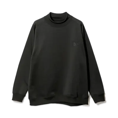 Needles L/S Mock Neck Tee - Bright Jersey "Black"