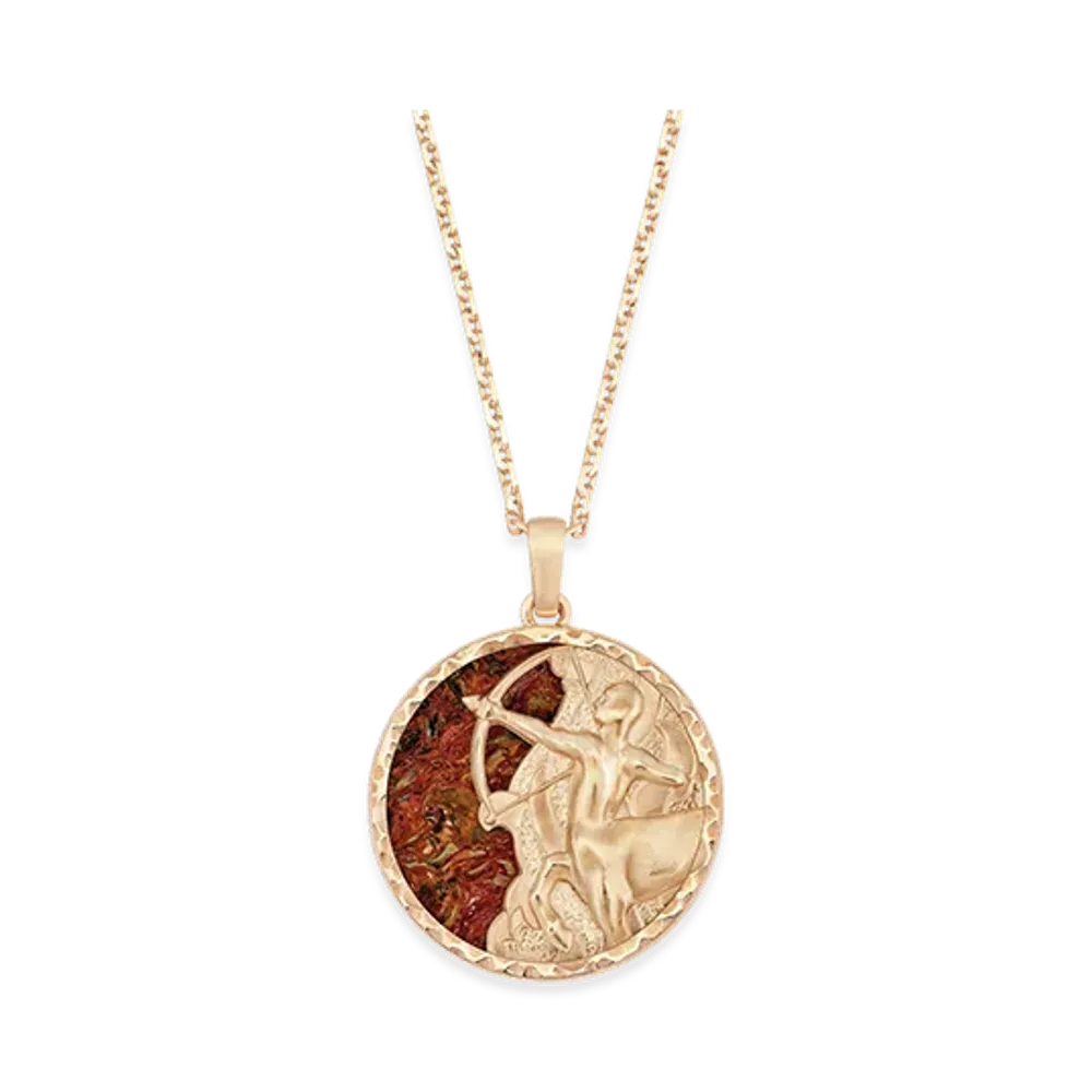 Van Cleef & Arpels Zodiaque long necklace Sagittarii Sagittarius "18K Rose gold/Pietersite"