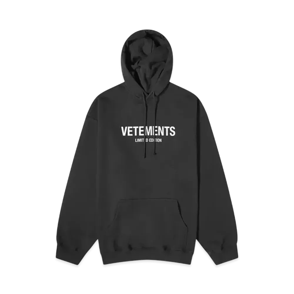 VETEMENTS Limited Edition Logo Hoodie "Black/White" UE64HD600B