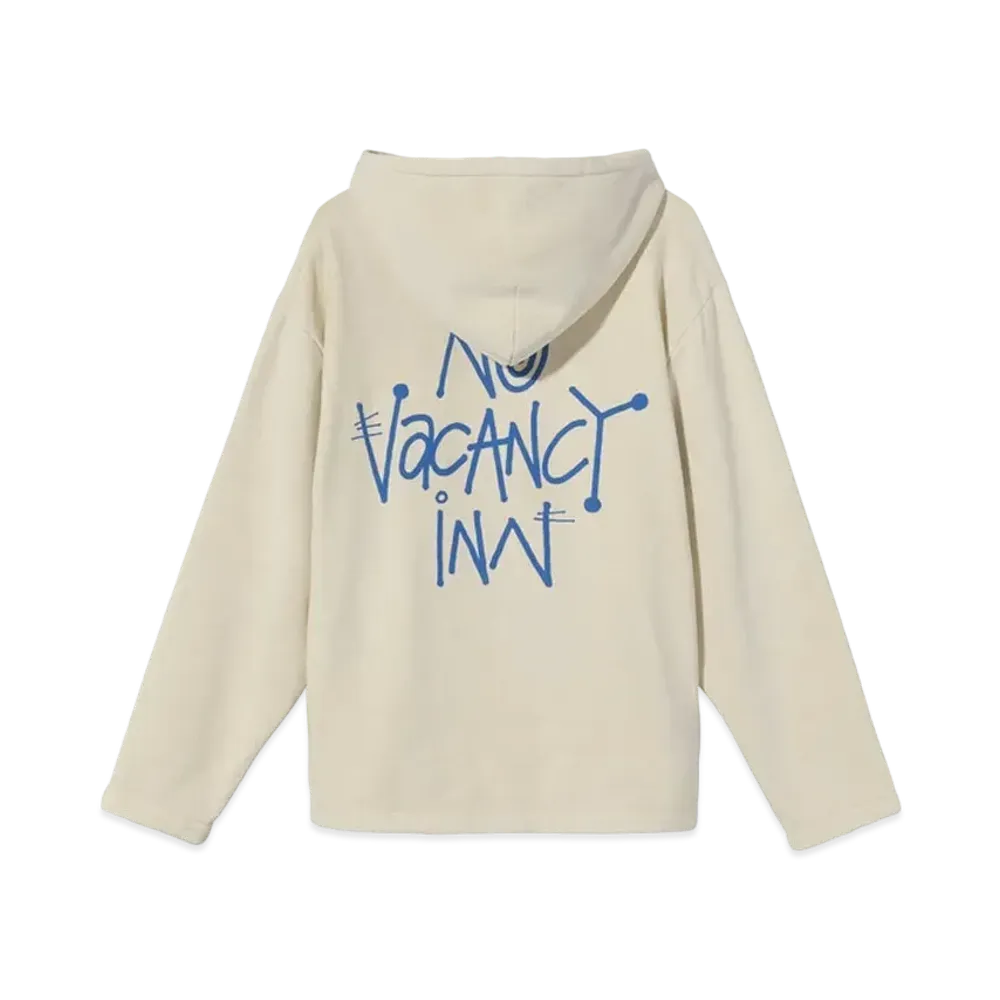 Stussy x No Vacancy Inn Fleece Hoodie "White"