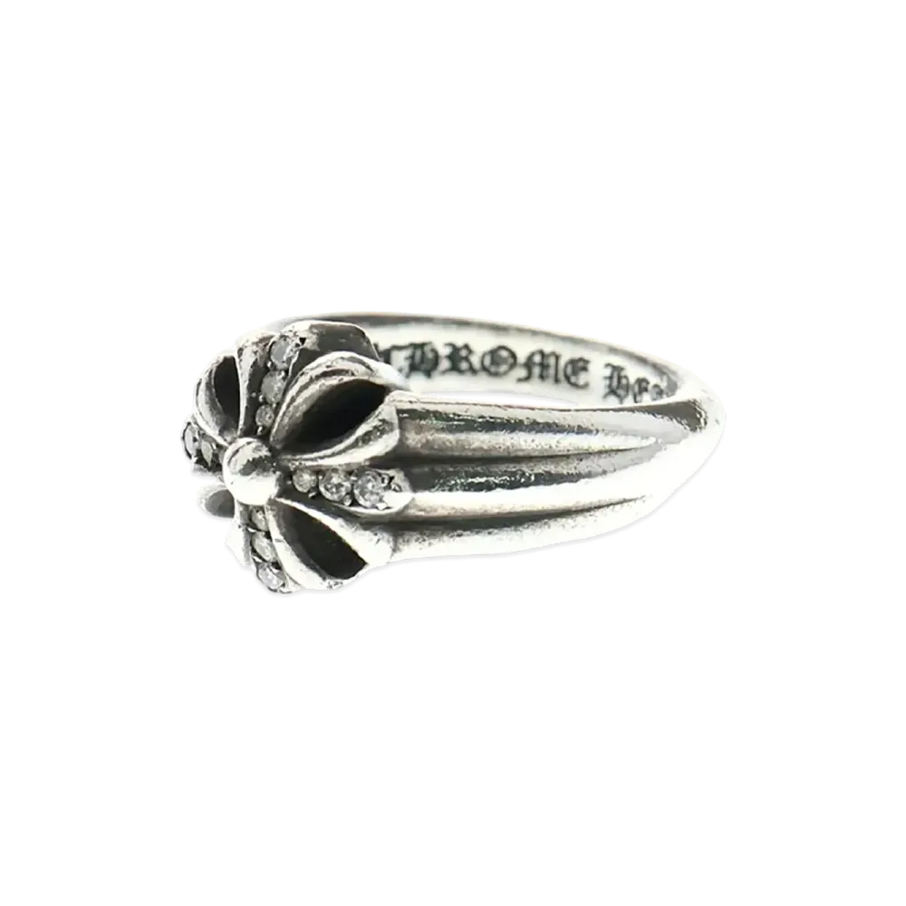 Chrome Hearts SML Cutout CH Plus Ring P/Dia "Silver"