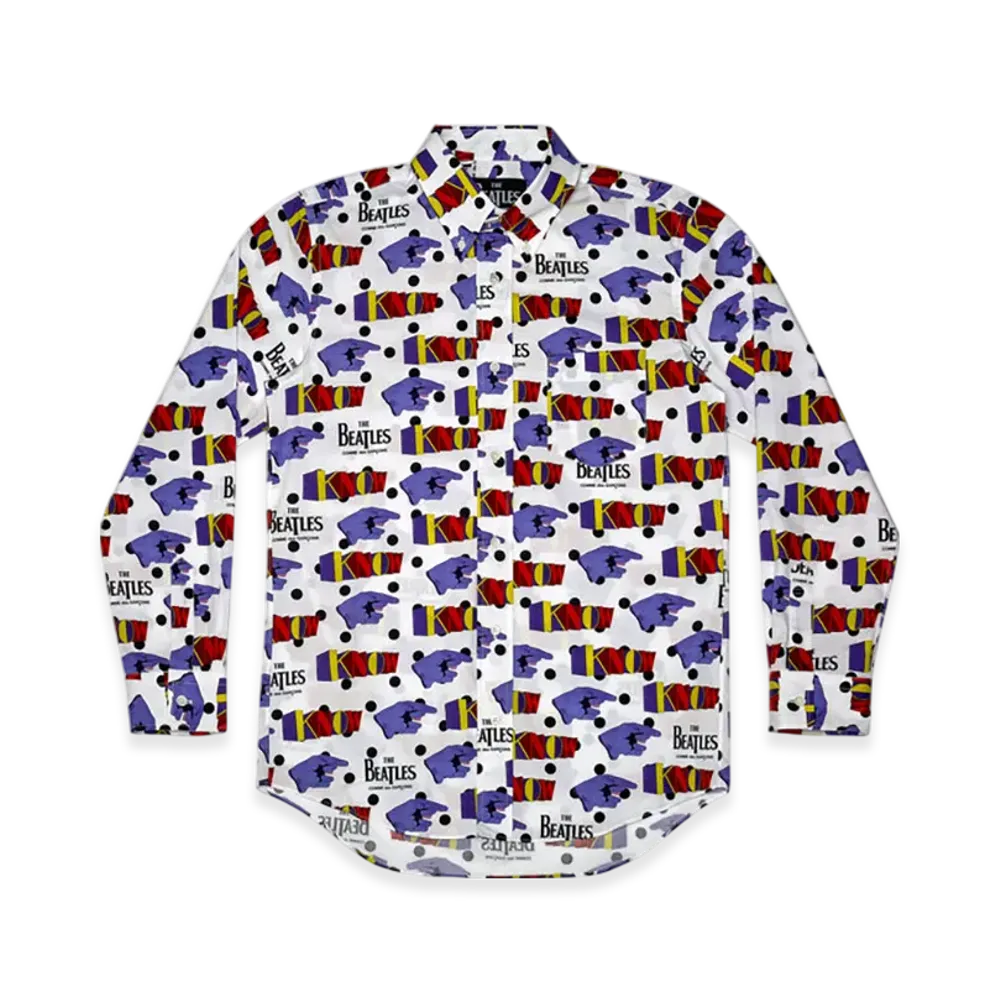 COMME des GARCONS x The Beatles Printed Shirt "Whiste"