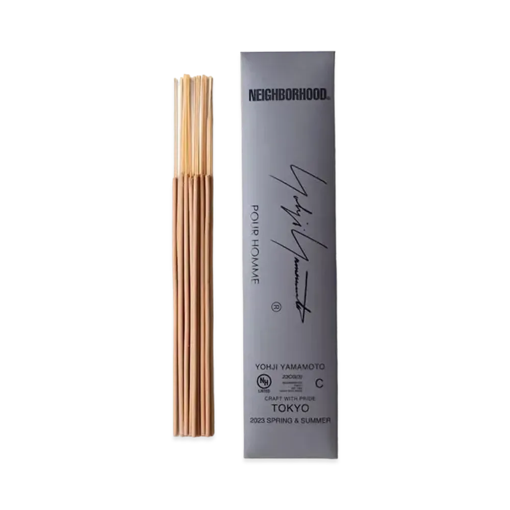 NEIGHBORHOOD x Yohji Yamamoto POUR HOMME YN . Kuumba . Pacific Long Incense "Gray"