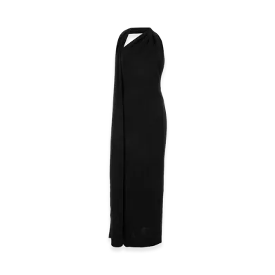LOEWE Women's Satin Long Dress "Black"