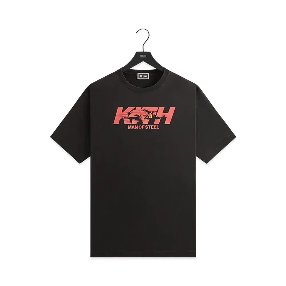 Kith x Superman Man of Steel Vintage Tee "Black"