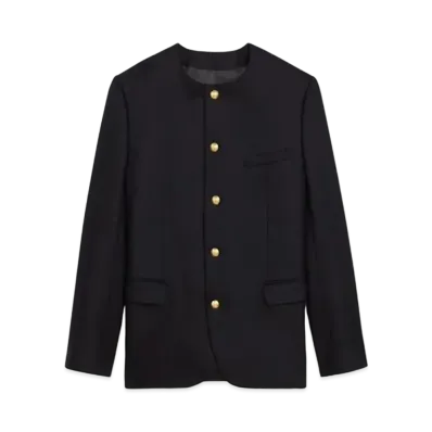 CELINE Rectangle Jacket / Flannel "Black"
