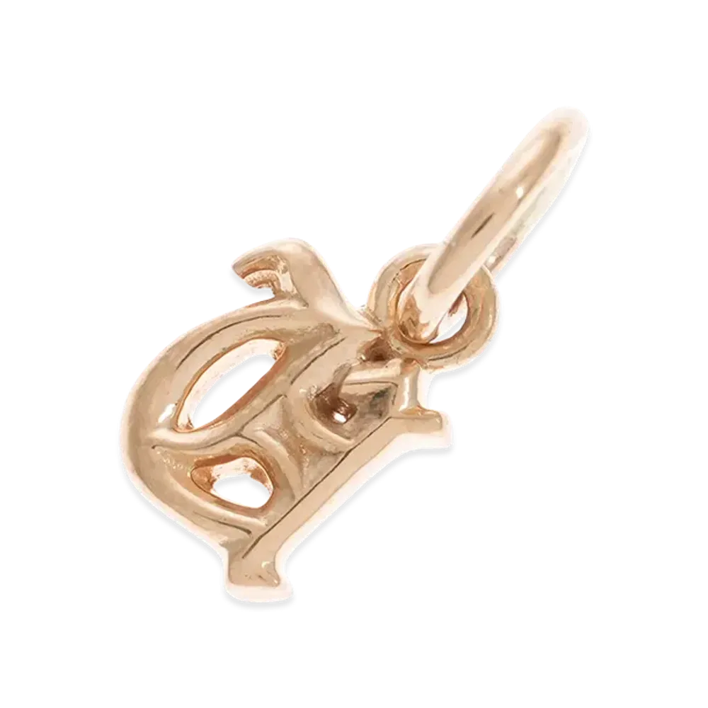 Chrome Hearts 22K Alphabet Stack Charm U Initial Charm "Yellow Gold"