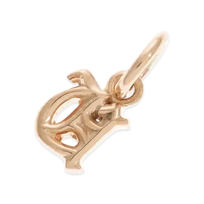 Chrome Hearts 22K Alphabet Stack Charm U Initial Charm "Yellow Gold"