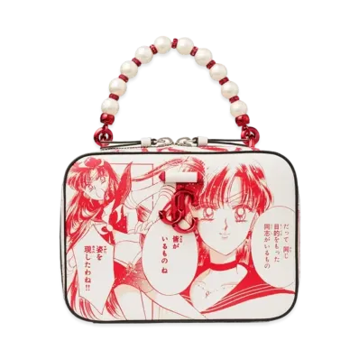 Jimmy Choo x Pretty Guardian Sailor Moon Sailor Mars Avenue Vanity Bag (Includes 2 Packs of Collector Cards)