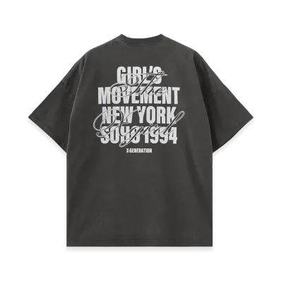 X-Girl Women's Faded Mix Font Logo S/S Big Tee Dress "Black"