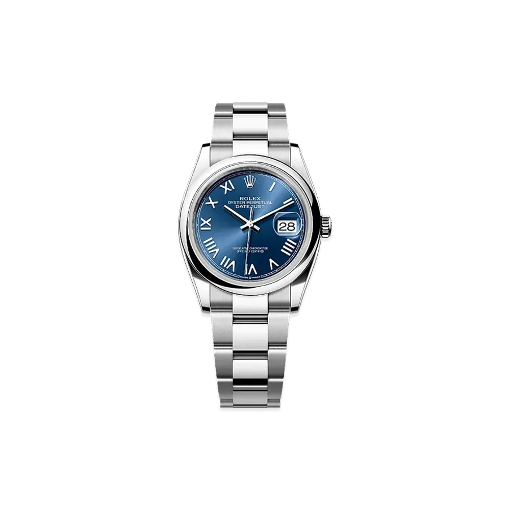 ROLEX Datejust 36 Oystersteel "Bright Blue"