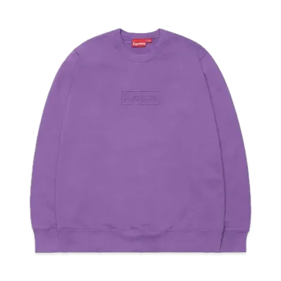 Supreme Cutout Logo Crewneck "Violet"