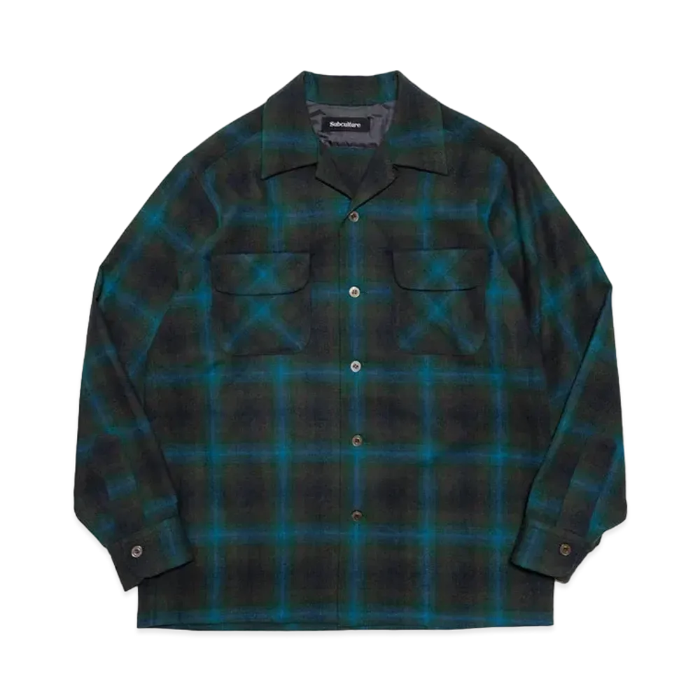 SubCulture Wool Check Shirt "Green"