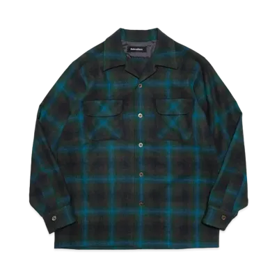 SubCulture Wool Check Shirt "Green"