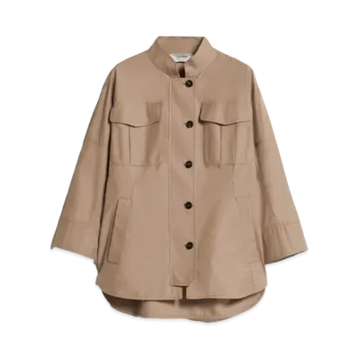 Max Mara Valerie Cotton Twill Shirt "Camel"