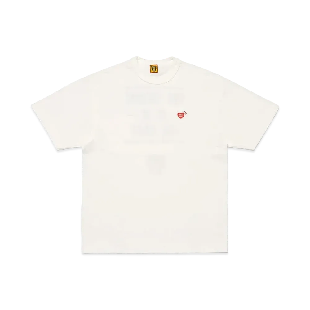 HUMAN MADE Heart Badge T-Shirt "White"