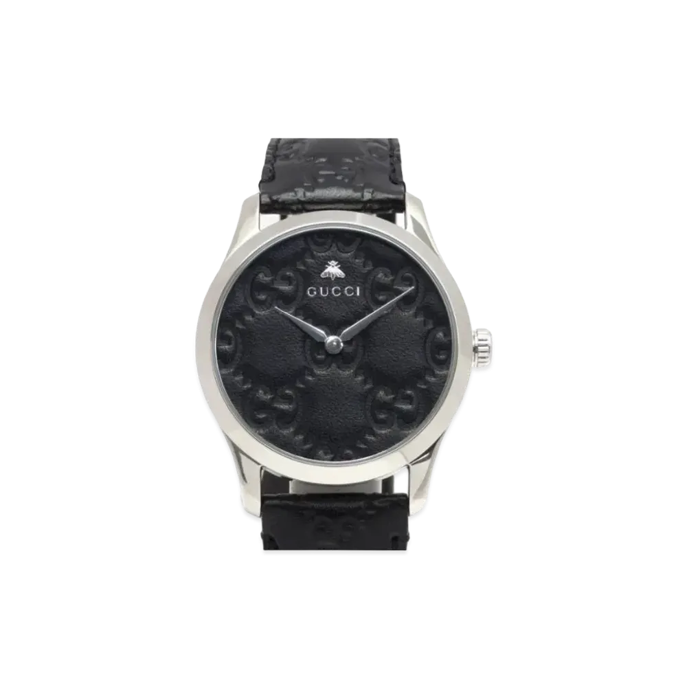 GUCCI G Timeless "Black/Stainless Steel"