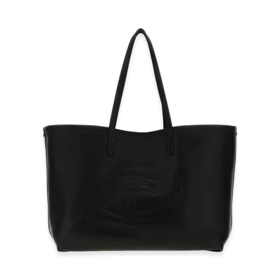 Burberry Women's Leather Medium Highlands Shopping Bag "Black"