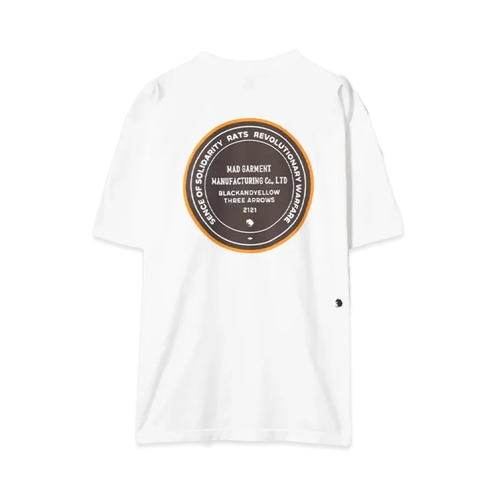 RATS CIRCLE MGM POCKET TEE "WHITE"
