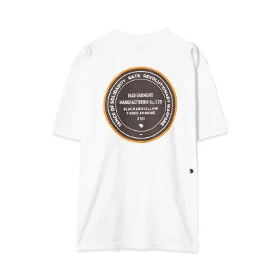 RATS CIRCLE MGM POCKET TEE "WHITE"