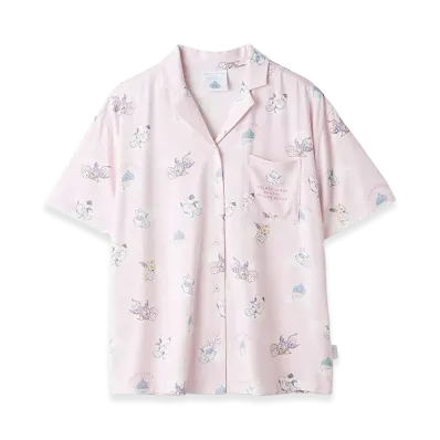 GELATO PIQUE x DRAGON QUEST Women's Allover Pattern S/S Shirt "Pink"
