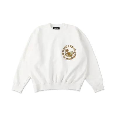 WIND AND SEA (SEA-ALIVE) CREW NECK "White"