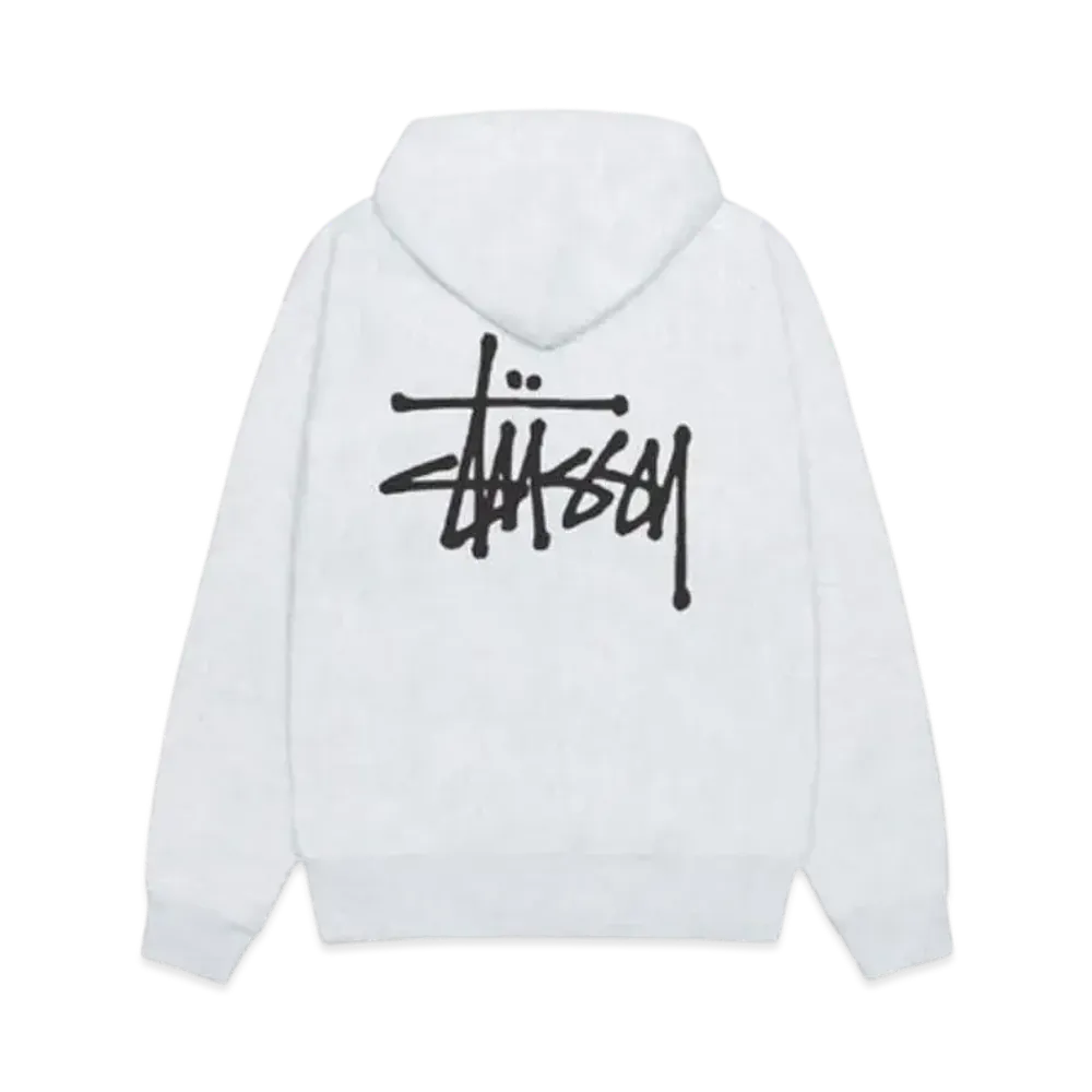 Stussy Basic Zip Hoodie "Ash Heather"