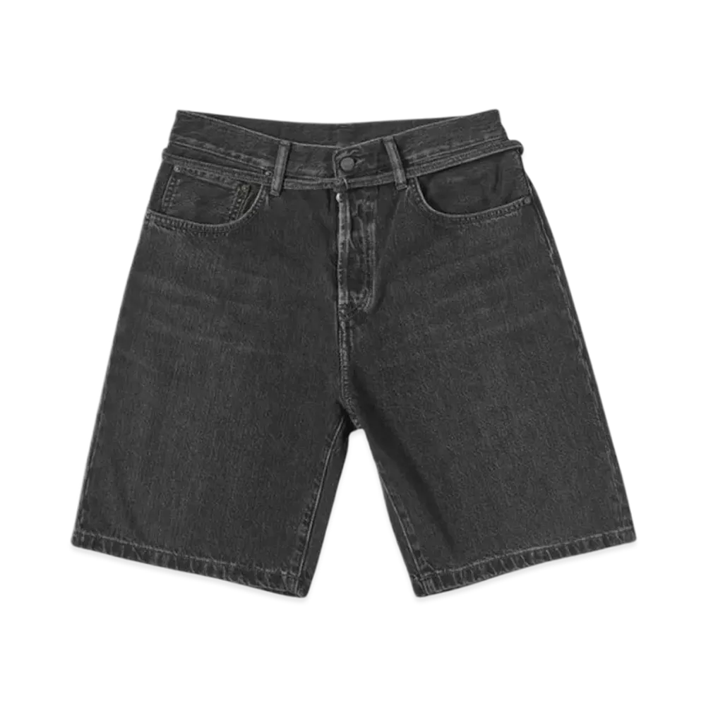 Acne Studios Belted Denim Shorts "Black"